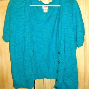 Teal cardigan
